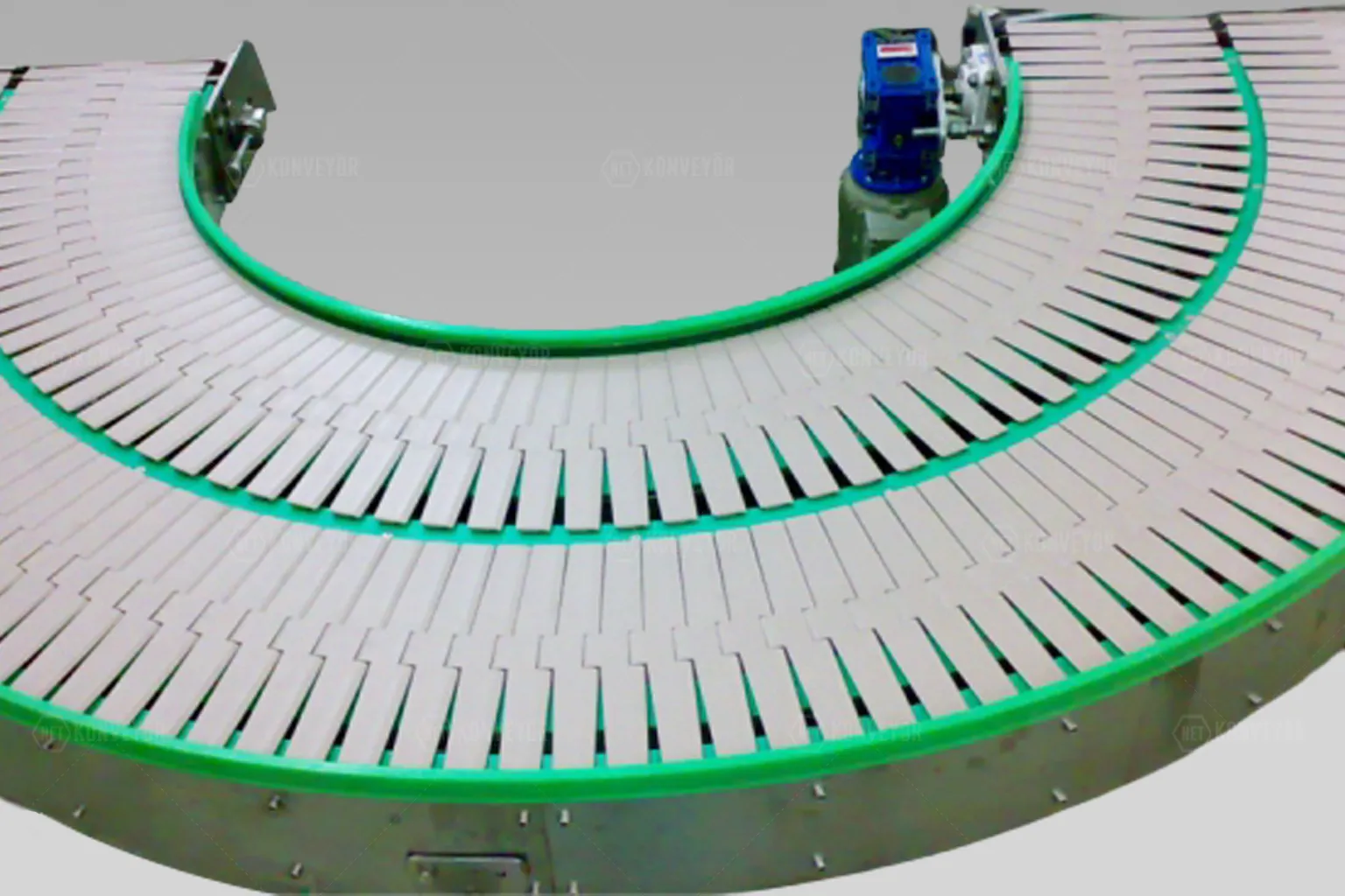 Slat Belt Curved Conveyor