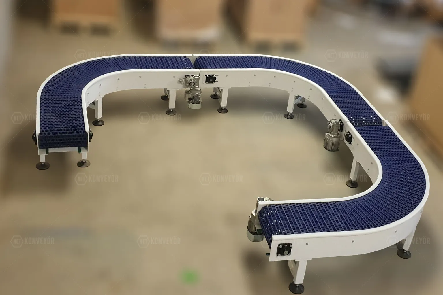 Modular Belt Curved Conveyor