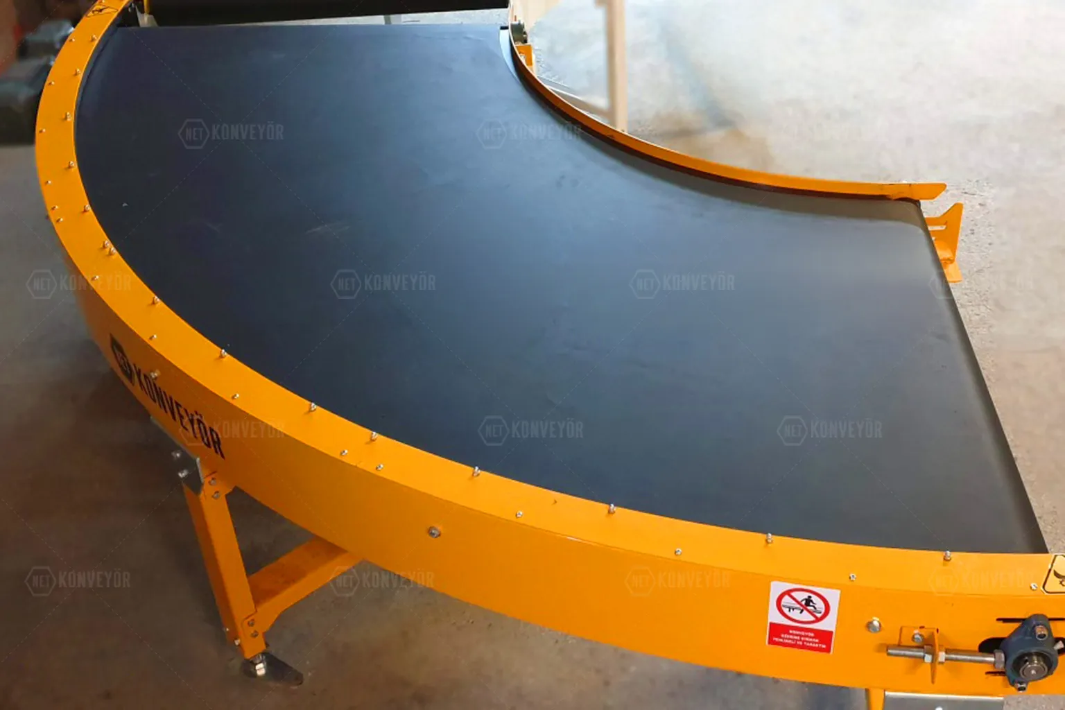 PVC Belt Curved Conveyor