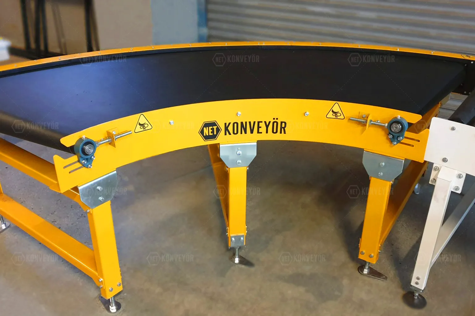 PVC Belt Curved Conveyor